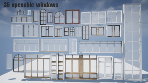 UnrealEngine - Doors and Windows collection