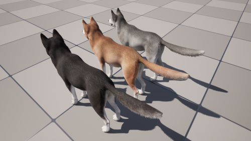 UnrealEngine - Dog - Husky