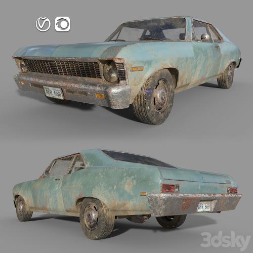 Chevrolet Nova 1969 Low Poly