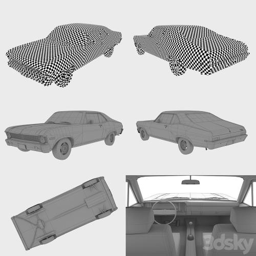 Chevrolet Nova 1969 Low Poly