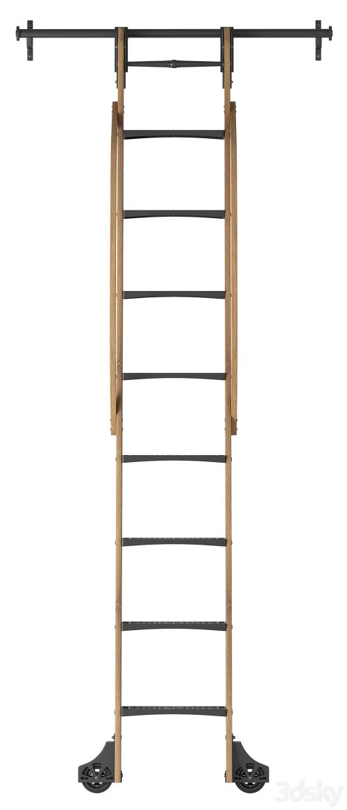 Custom Service Hardware Sliding Hook Library Ladder