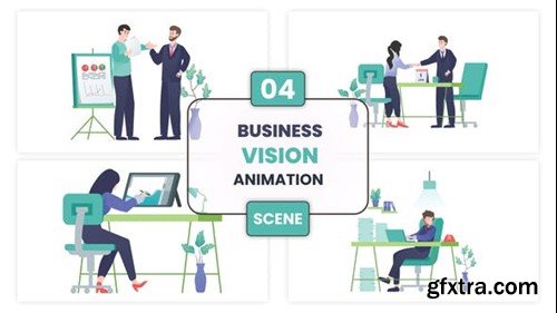 Videohive Business Vision Illustration Animation Scene 52876696