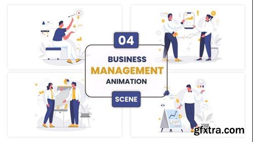 Videohive Business Management Illustration Animation Scene 52876684