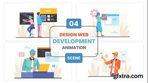 Videohive Design Web Development Animation Scene 52876913