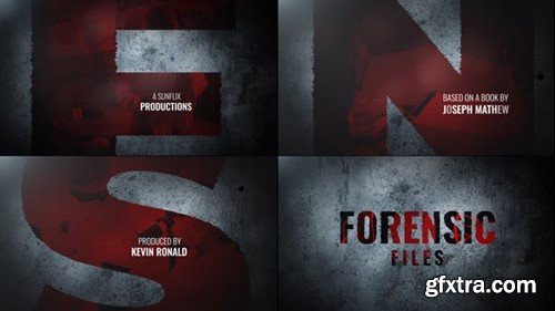 Videohive Forensic Files I Title Sequence 52860412