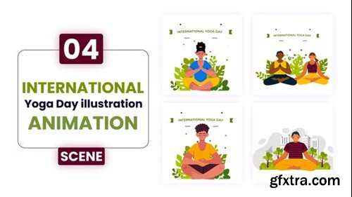 Videohive International Yoga Day  Scene Animation 52888569