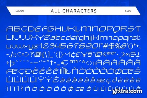 Lexady – Tech Font GDEYJYX