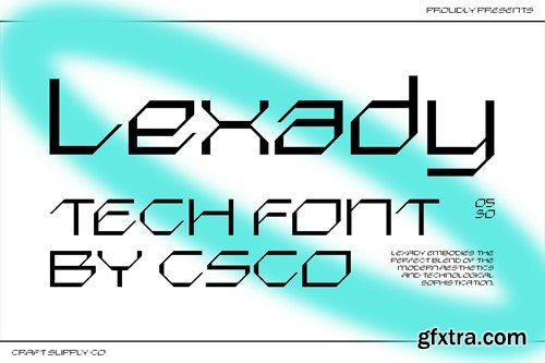 Lexady – Tech Font GDEYJYX