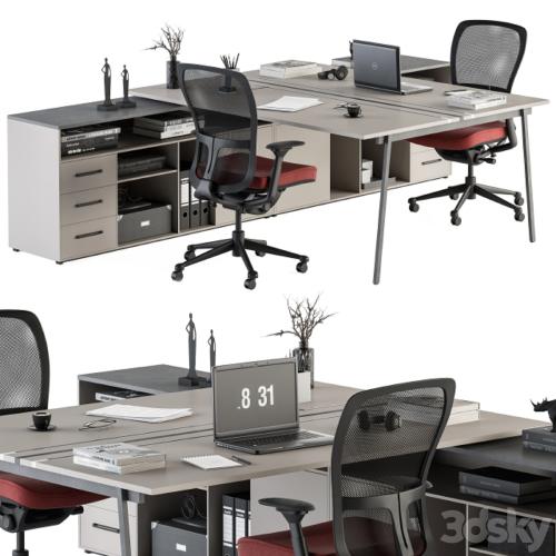 employee Set - Office Furniture 244