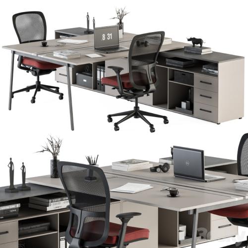 employee Set - Office Furniture 244