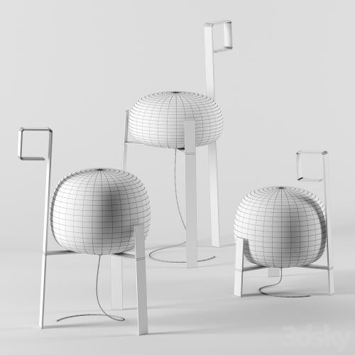 OASI floor lamps by Hind Rabii