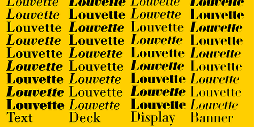 Louvette Display 10xTTF