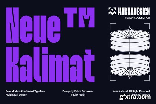 Neue Kalimat - A Modern Sans Condensed WZLCHUG