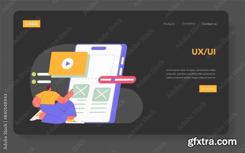 Mobile Marketing Flat Vector Illustration 16xAI