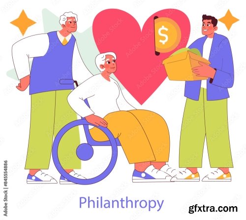 Social Responsibility Flat Vector Illustration 12xAI