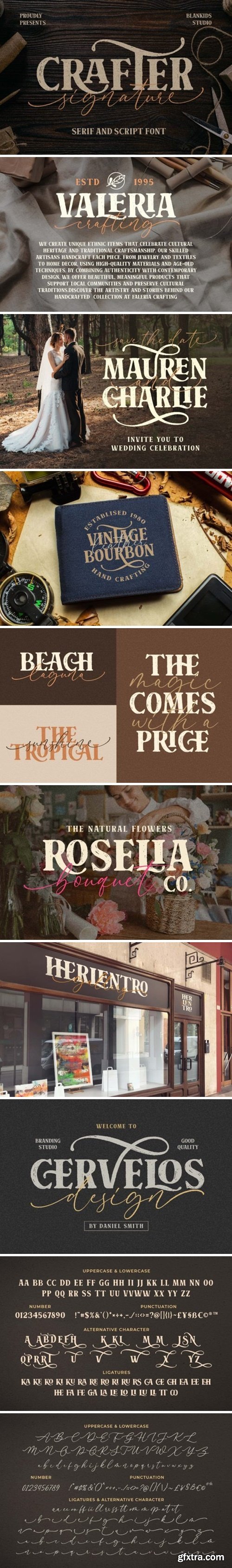 Crafter Signature Font