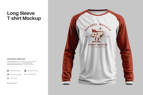 Long Sleeve T-Shirt Mockup