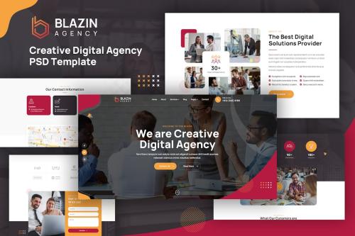 Blazin Agency | Creative PSD Template