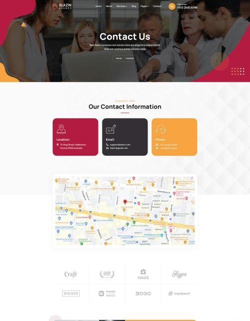 Blazin Agency | Creative PSD Template