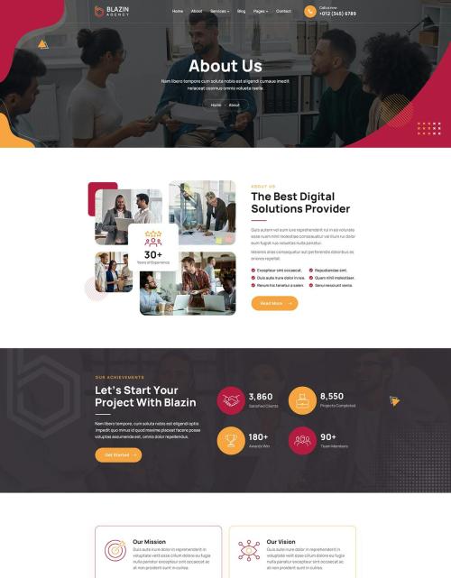 Blazin Agency | Creative PSD Template