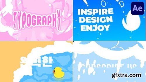 Videohive Typography Liquid for After Effects 52898223