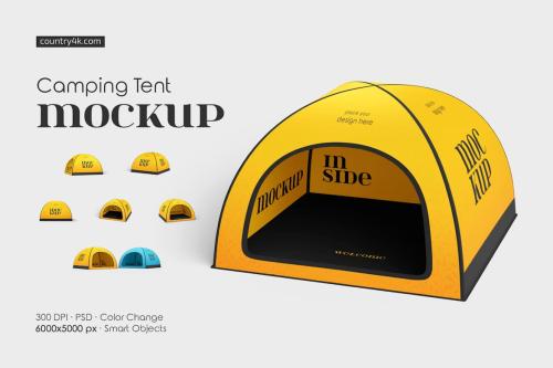 Camping Tent Mockup Set