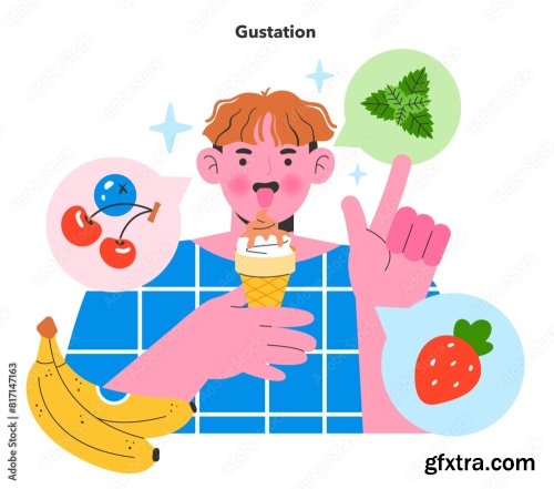 Flavor Reversal Flat Vector Illustration 18xAI