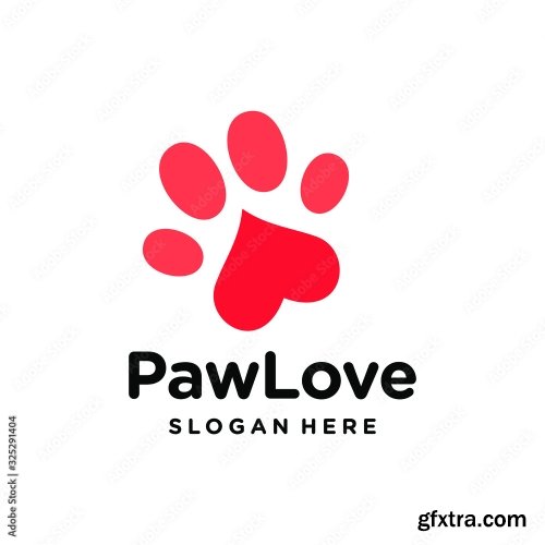 Dog Cat Paw Logo 7xAI