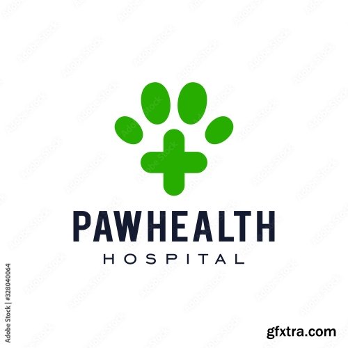 Dog Cat Paw Logo 7xAI