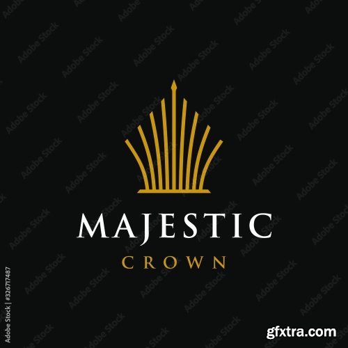 Elegant Luxury And Simple Crown Logo 6xAI
