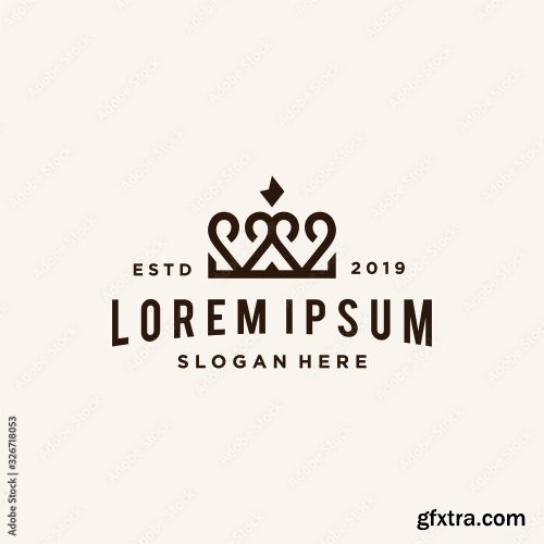 Elegant Luxury And Simple Crown Logo 6xAI