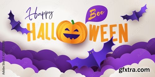 Happy Halloween Greeting Banner 10xAI