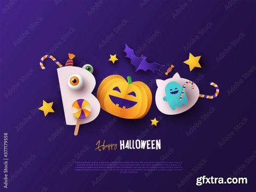 Happy Halloween Greeting Banner 10xAI