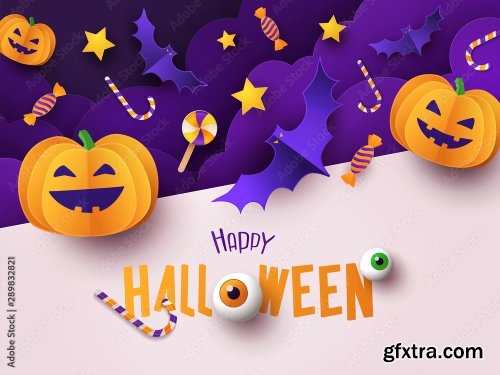 Happy Halloween Greeting Banner 10xAI