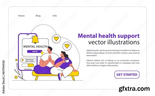 Tech Assisted Health Flat Vector Illustration 16xAI