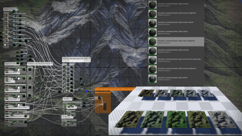 UnrealEngine - AutoLandscapeMatAlpine