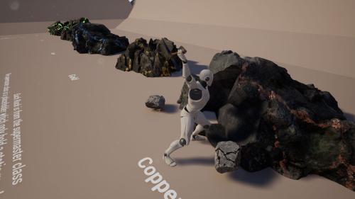 UnrealEngine - Chaos based Mineable and interactive Rocks with spawning ores V1