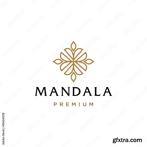 Mandala Flower Logo 8xAI