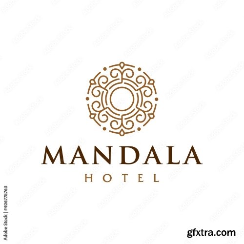 Mandala Flower Logo 8xAI