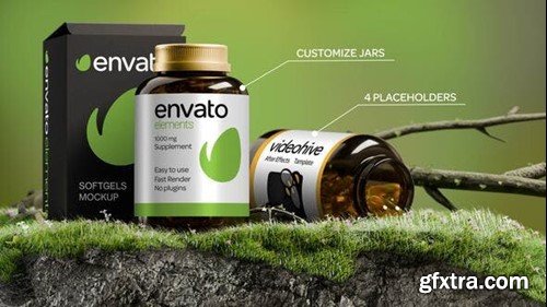 Videohive Medicine Pharma Supplement Jar and Box Mockup 52889870