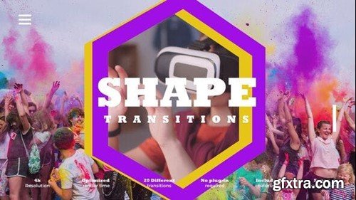 Videohive Shapes Transitions 52907814