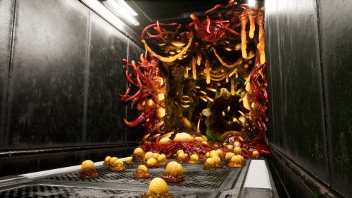 UnrealEngine - Alien Biomass Infection Planet and Scifi Corridor