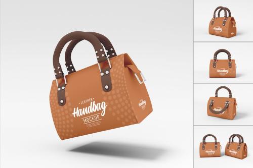 Leather Handbag Branding Mockup Set