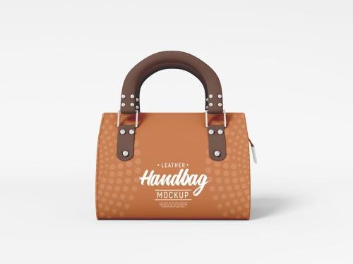 Leather Handbag Branding Mockup Set