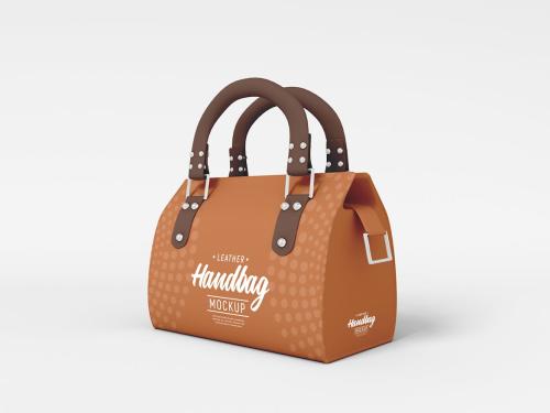 Leather Handbag Branding Mockup Set