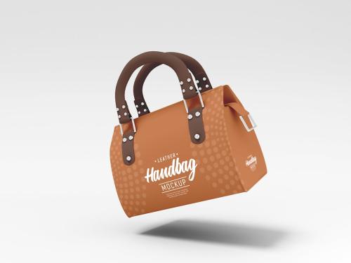 Leather Handbag Branding Mockup Set