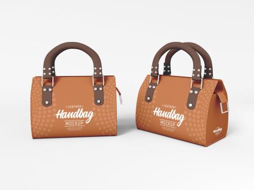 Leather Handbag Branding Mockup Set