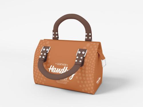 Leather Handbag Branding Mockup Set