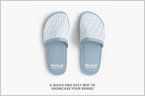 Slippers Mockup - Top View