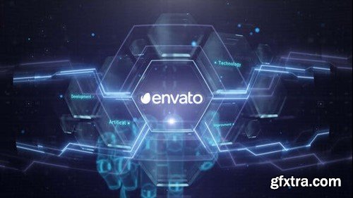 Videohive Digital Robotic Hand Presentation Logo Reveal 52716320